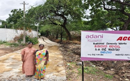 Adani Foundation at ACC Kudithini ensures year-round connectivity for 4,050 villagers with new CC road