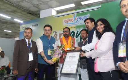 Union Minister of AYUSH Pratap Rao Jadhav Inaugurates the Three-Day 7th International Health and Wellness Expo at Pragati Maidan in Delhi