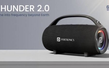 FEEL THE THUNDER: PORTRONICS Unveils ‘Thunder 2.0’ TWS Speaker with RGB Lights