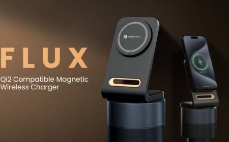 Portronics Launches FLUX: The Ultimate 15W Wireless Charging Stand with Qi2 Compatibility,MagSafe Technology, and LED Night Light