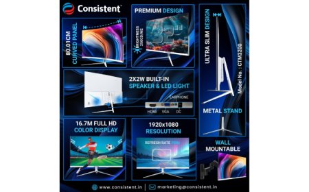 Consistent Introduces the 32-inch Curved LED Monitor Frameless for an Enhanced Viewing Experience