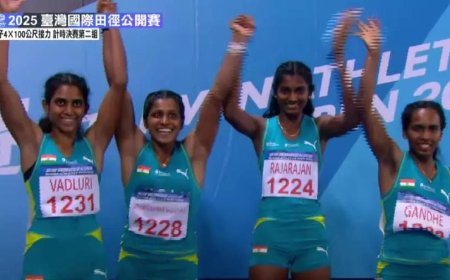 India's Women's Relay Team Creates History at Taiwan Open 2025 with Gold Medal Win – HRDS INDIA's Sneha Shines
