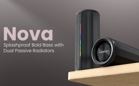 पोर्ट्रोनिक्स ने लॉन्च किया नया पोर्टेबल स्पीकर NOVA: वॉटर रेसिस्टेंट, 40W पावर, RGB लाइट्स और 5 घंटे की बैटरी के साथ