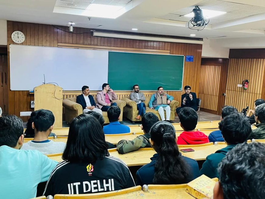 Literature Fest Literati organised at IIT Delhi, Kaivalya Publications and Writers Community also participated in the panel discussion on book publishing