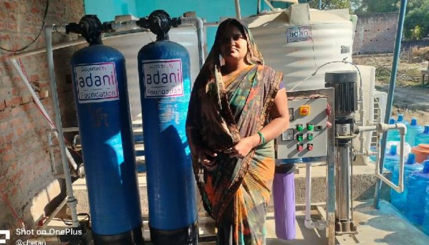 Adani Foundation at ACC Tikaria empowers rural women through sustainable RO Plant initiative
