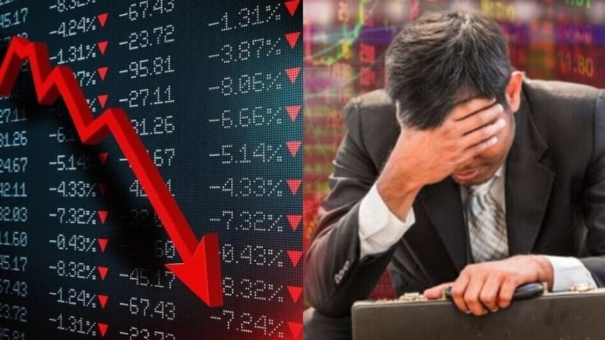 शेयर बाजार में बड़ी गिरावट, सेंसेक्स 600 अंक टूटा