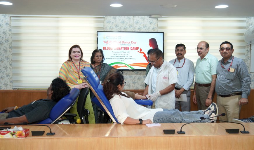Legal Affairs Department Organizes Blood Donation Camp Ahead of World Blood Donor Day