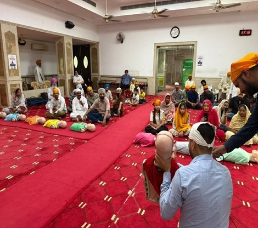 Gurudwara Sahib Turns into Lifesaving Center: CPR Workshop Empowers 40+ FamiliesGurudwara Sahib Turns into Lifesaving Center: CPR Workshop Empowers 40+ Families