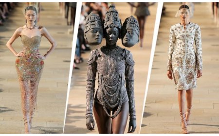 Rahul Mishra's Devi turns Paris runway into a temple, where sculpture became couture