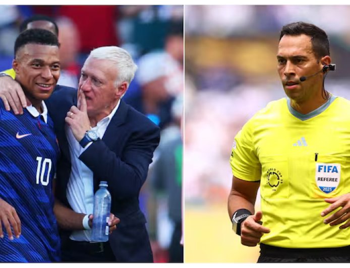 Argentine referee for France quarterfinal? Coach Deschamps deflects pre-match drama